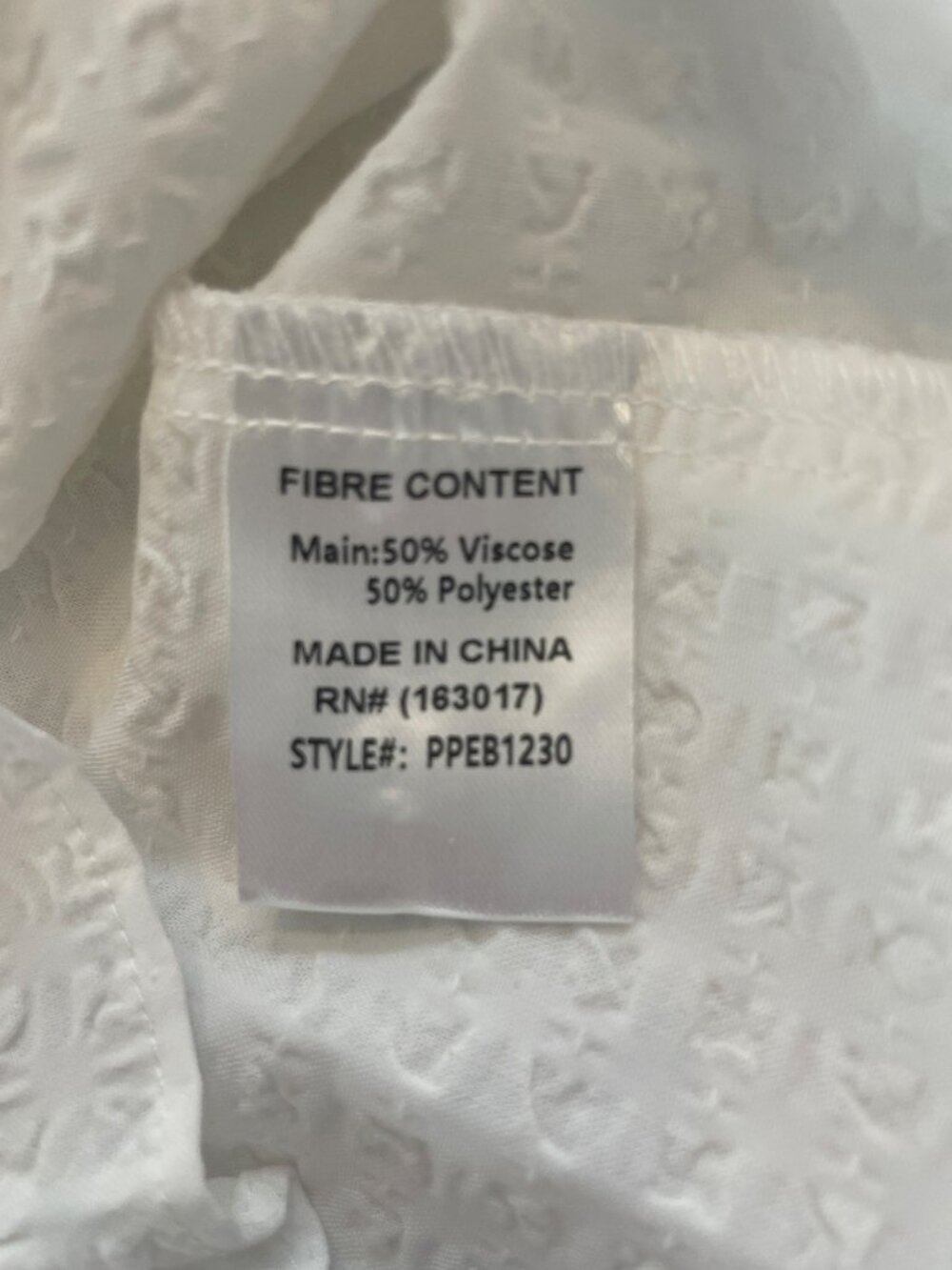 Princess Polly Covey Mini Dress White Button Front Ruffled Hem Wmn's US Sz 0 NWT - Picture 8 of 8